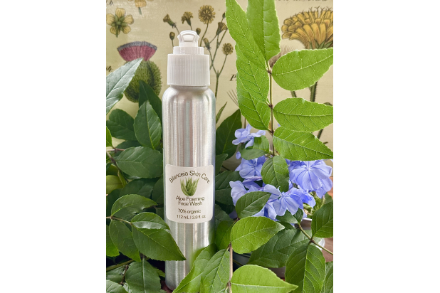 Organic Vegan Aloe Foaming Gel Face  Wash 3.8 fl. .oz size