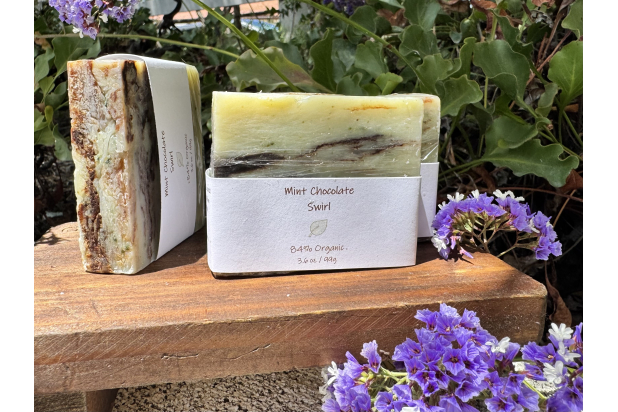 MINT CHOCOLATE SWIRL SOAP