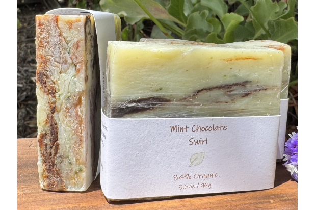 MINT CHOCOLATE SWIRL SOAP